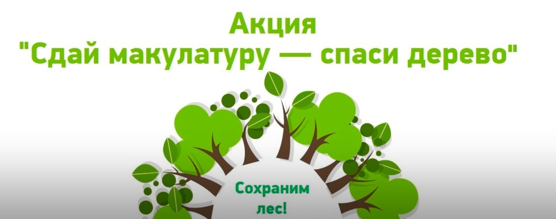 Всероссийский эко-марафон «Переработка» «Сдай макулатуру – спаси дерево»..